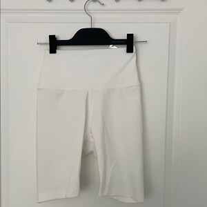 WARDROBE.NYC Women's White Bike Shorts